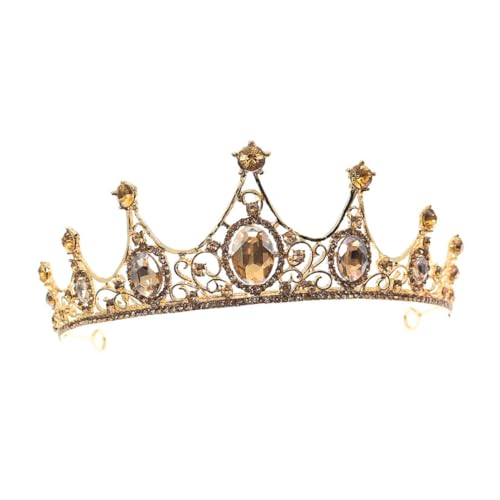 Anneome Vintage Barock Tiara Haarschmuck Damen Krone für Hochzeit Braut Party Festliches Retro Haarschmuck Accessoire für Frauen Mädchen von Anneome