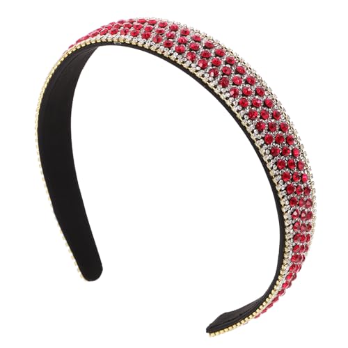 Anneome Wasserfester Damen Haarreif mit Funkelnden Strasssteinen Breites Rutschfestes Stirnband für Mädchen Ästhetisches Haarschmuck Accessoire Leichtes Sommer Stirnband für Lange Anneome Wasserfester Damen Haarreif mit Funkelnden Strasssteinen Breites Rutschfestes Stirnband für Mädchen Ästhetisches Haarschmuck Accessoire Leichtes Sommer Stirnband für Lange von Anneome