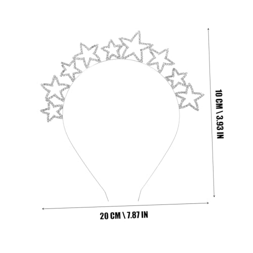 Anneome Wasserstrahlbesetzter Haarschmuck Damen Haarreif mit Stern Design Stilvoller und Leichter Haarschmuck für Hochzeit Party Alltag Geeignet für Frauen Braut und Mädchen von Anneome