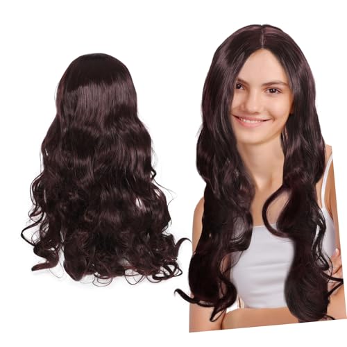 Anneome Weibliche Wellenperücke Hitzebeständige Perücken Für Frauen Perücken Für Frauen Mit Kostümkleid Zettel Hochtemperaturdraht von Anneome