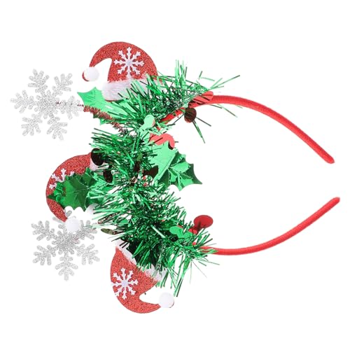 Anneome Weihnachts-stirnband mit Schneeflockenmotiv Festlicher Kopfschmuck für Damen und Herren Leichtes Verstellbares Neujahrs-haarreif-accessoire für Weihnachts Silvesterpartys von Anneome