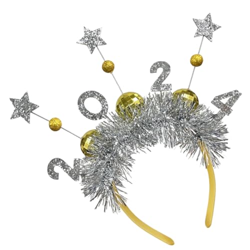 Anneome Year Party Haarreif Silvesterparty-zubehör Leichtes Haarband Wiederverwendbar Festlicher Haarschmuck für Damen und Herren von Anneome
