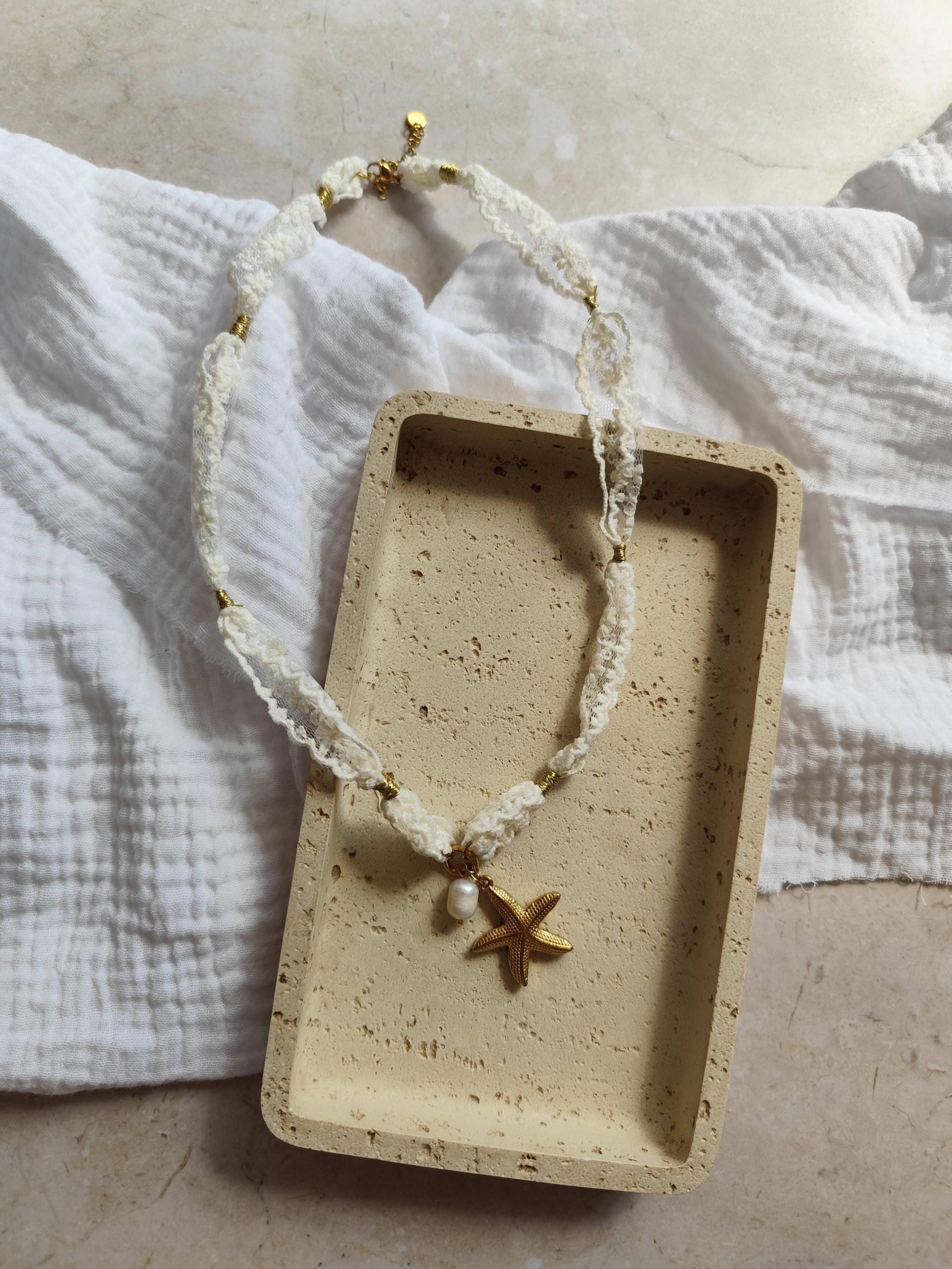 Seestern Kette | Mit Band Und Anhänger| Strandschmuck Seestern Kette | Mit Band Und Anhänger| Strandschmuck von AnnesAccessoires