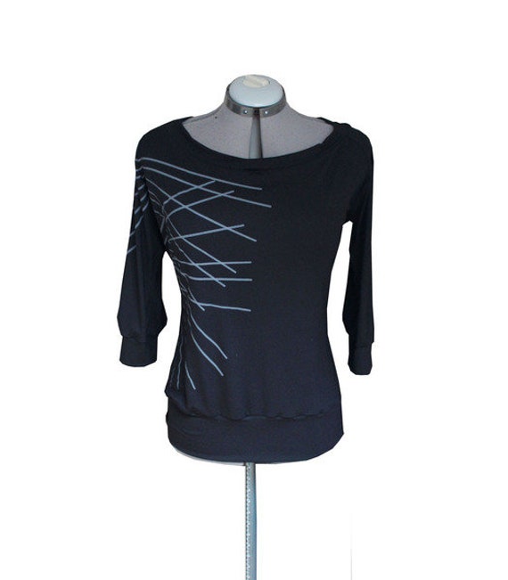 Pulli Grafik_Schwarz-Grau von AnnetteSpringerStore