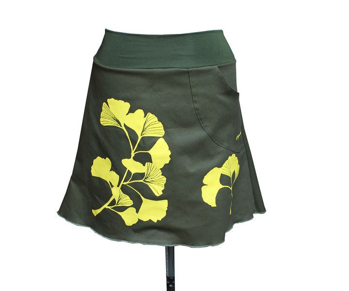 Rock - Ginkgo_Grün-Gelb von AnnetteSpringerStore