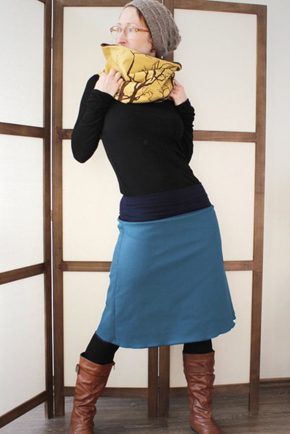Schlichter Rock-Blaugrau-Blau-Basic von AnnetteSpringerStore