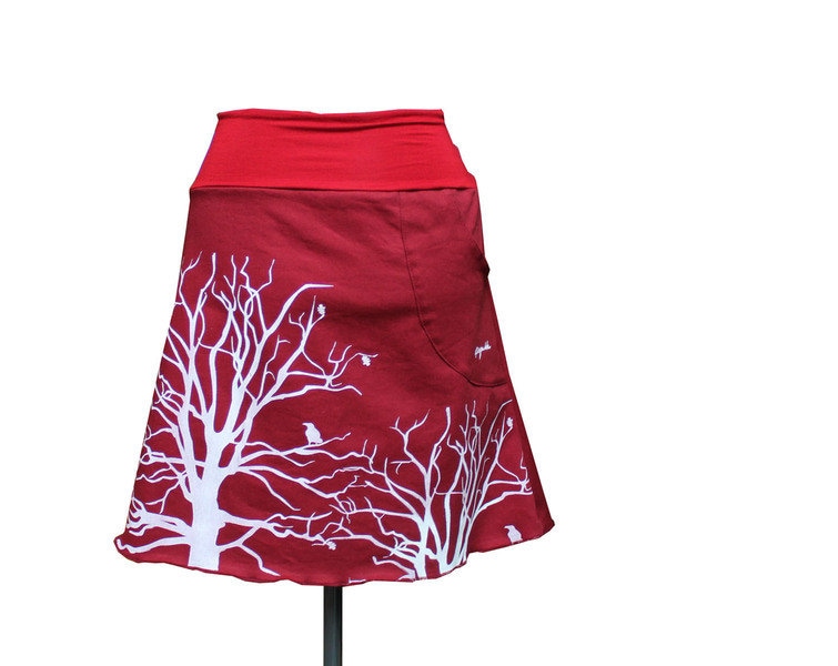 Wunderschöner Rock -Rote Erde_Wald Muster von AnnetteSpringerStore