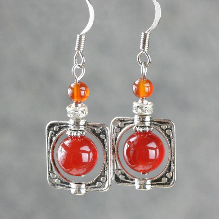 Abstrakte Tropfen Ohrringe, Armband Und Halskette, Handgemachter Schmuck, Jubiläumsgeschenk, Abschlussgeschenk, Kostenloser Us-Versand von AnniDesignsllc