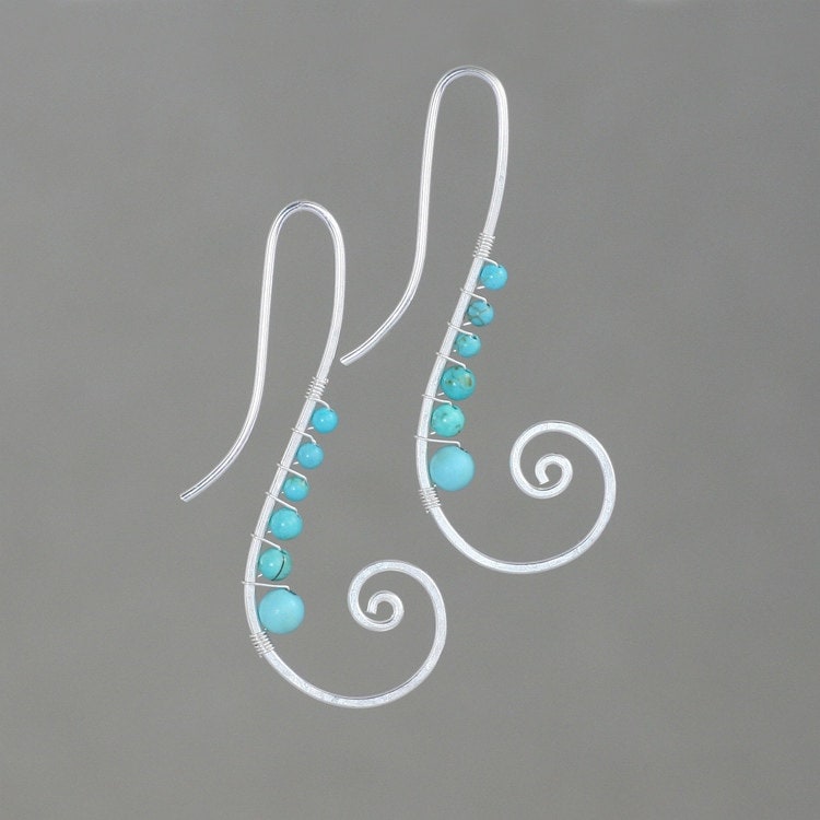 sterlling Silber Verkabelung Ohrring Handarbeit Us Free Shipping Anni Designs von AnniDesignsllc