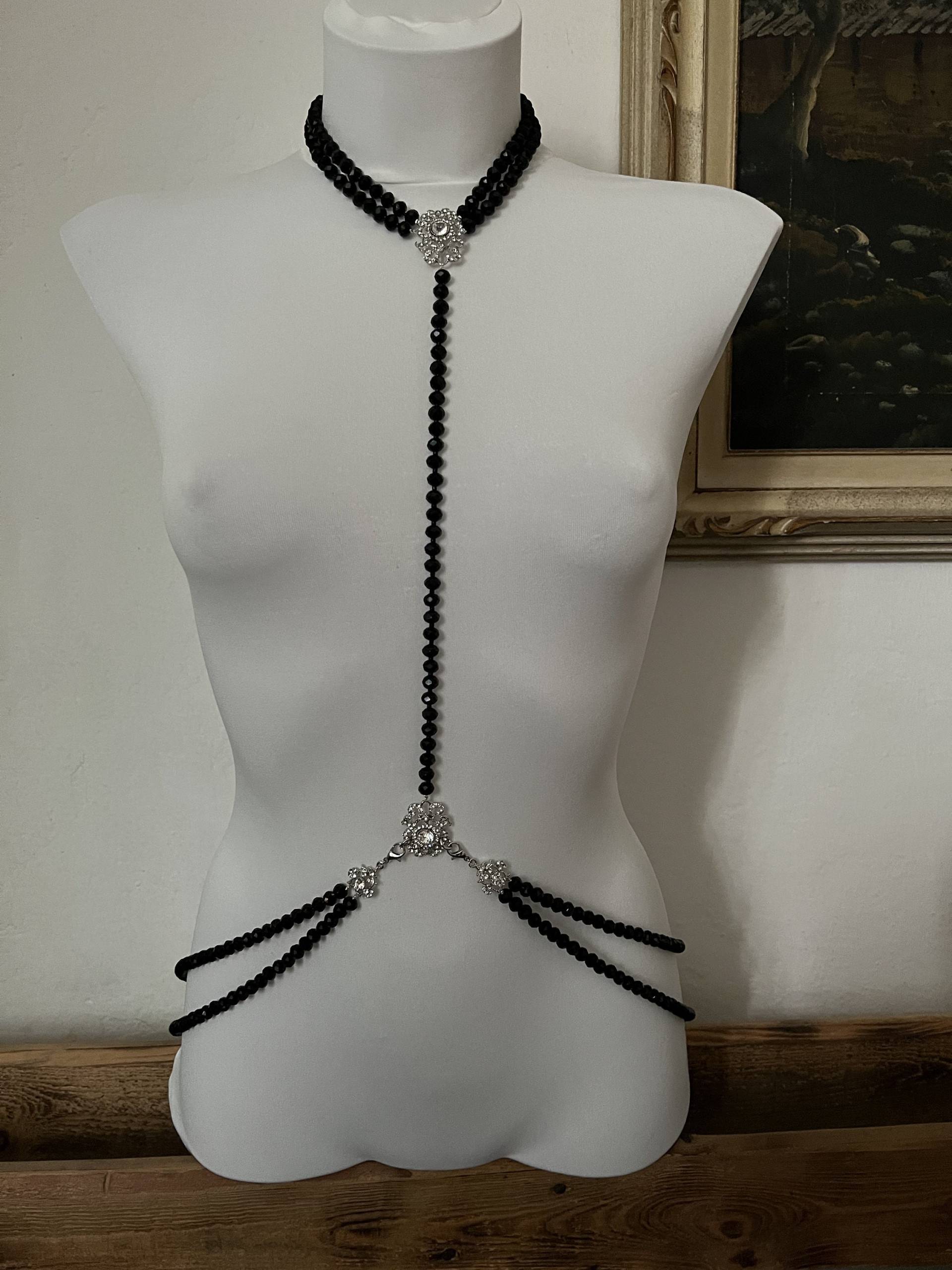 Hochzeit Schulter⤙Body Halskette⤙Schoulder Halskette⤙Kristall Kette Halskette⤙Bridal Kristall Halskette von AnnieGivaJewelry