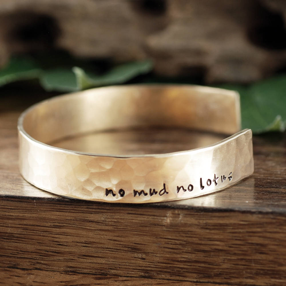 No Mud Lotus Armband, Lotusblüten Yoga Schmuck, Geschenk Für Sie, Geschenk, Inspirierendes von AnnieRehJewelry