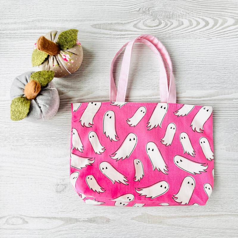 Hübsche Pink Süßes Oder Saures Tote Bag - Geister von AnnieThornalley