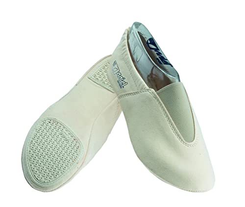 Anniel 2042. Turnschuhe aus Mikrofaser, künstlerisch und voltigiert. 100 % Made in Italy, beige, 40 EU von Anniel