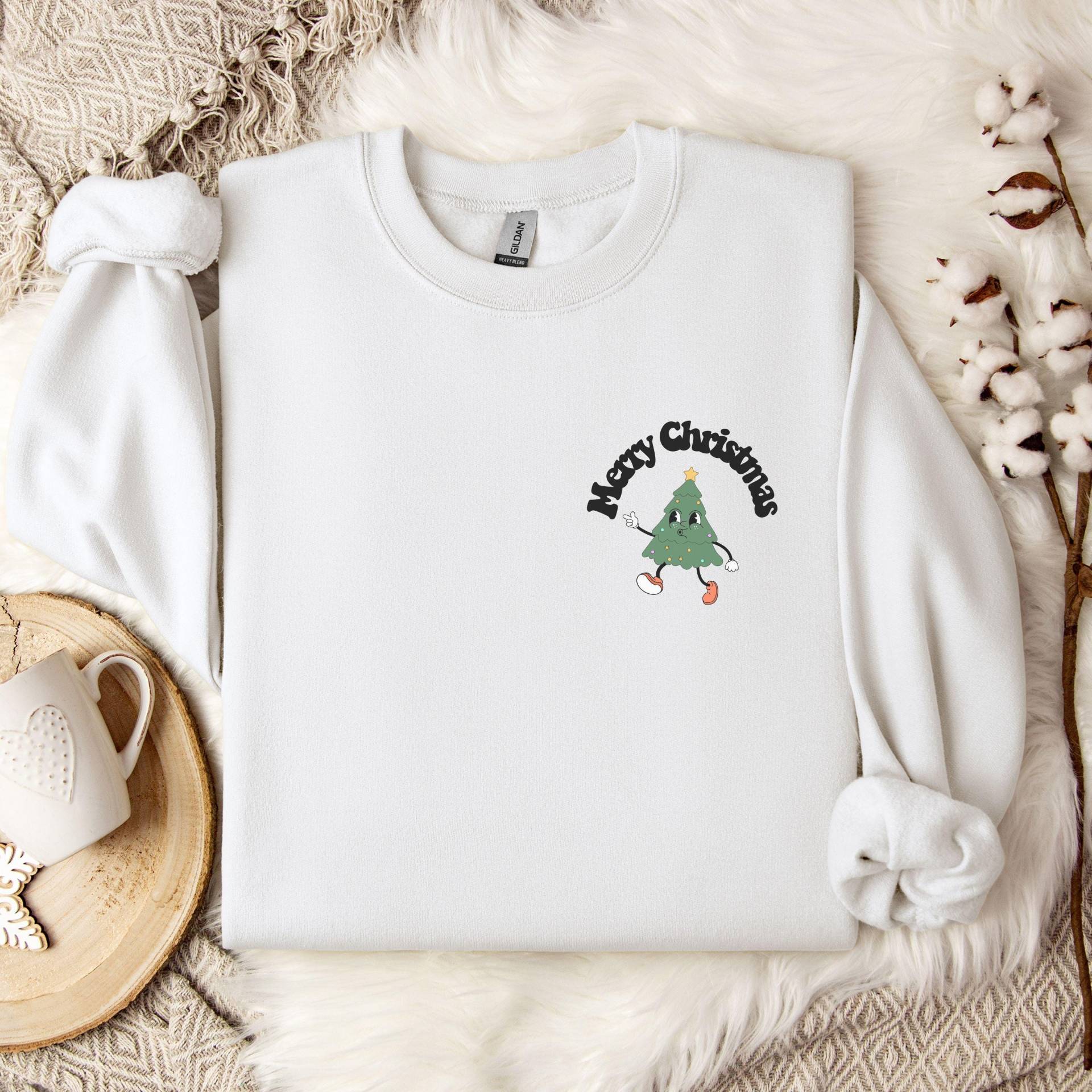 Christmas Sweater, Sweater Damen, Herren, Pullover Weihnachten, Weihnachts Retro Weihnachten von AnniesBeautifulMinds