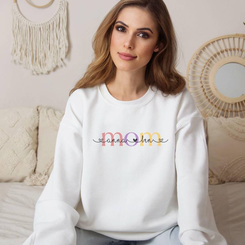 Personalisierter Mom Pullover Personalisiertes Sweatshirt Mama Geschenk Muttertag Weihnachtsgeschenk Geschenke Für Mütter von AnniesBeautifulMinds
