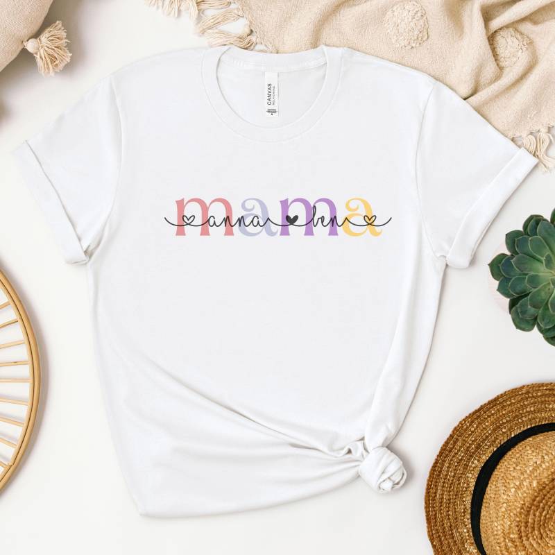 Personalisierts Mama T-Shirt Personalisiertes Shirt Geschenk Geburtstag Weihnachtsgeschenk Muttertagsgeschenk von AnniesBeautifulMinds