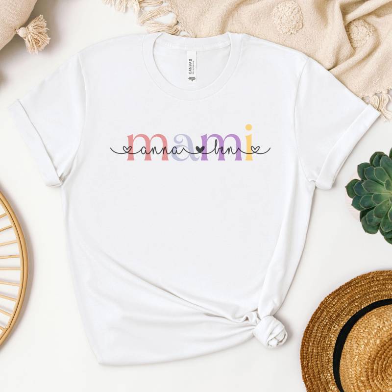 Personalisierts Mami T-Shirt Personalisiertes Shirt Mama Geschenk Geburtstag Weihnachtsgeschenk Muttertagsgeschenk von AnniesBeautifulMinds