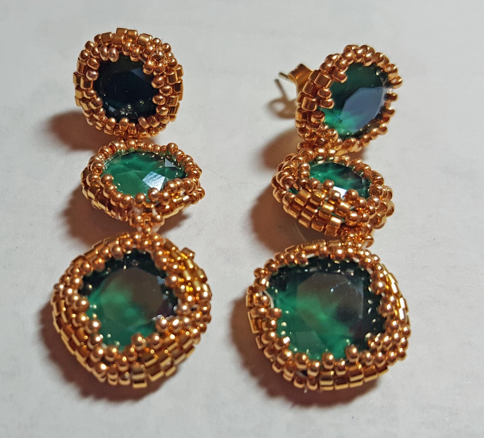 Jasmin Ohrringe Jasmin Ohrringe von AnniesBlessedBead