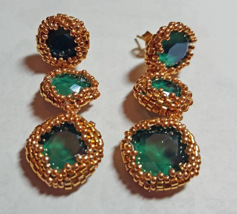Jasmin Ohrringe Jasmin Ohrringe von AnniesBlessedBead