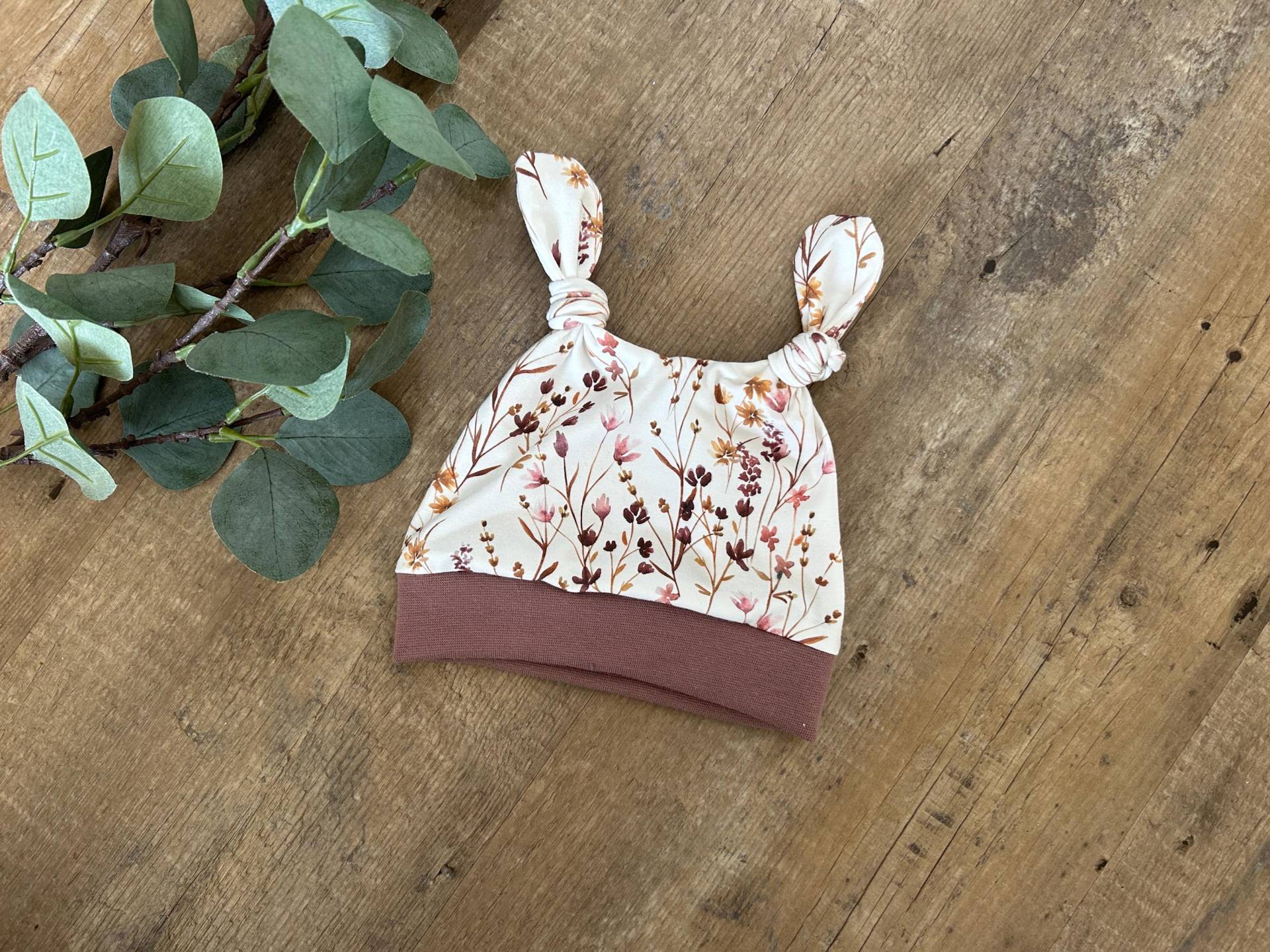 Knotenmütze, Kindermütze, Newborn, Babymütze, Mütze Für Kleinkinder, Mütze Babys, Neugeborene, Mütze Kinder, Mütze Mit Knoten von AnnisZaubernadel