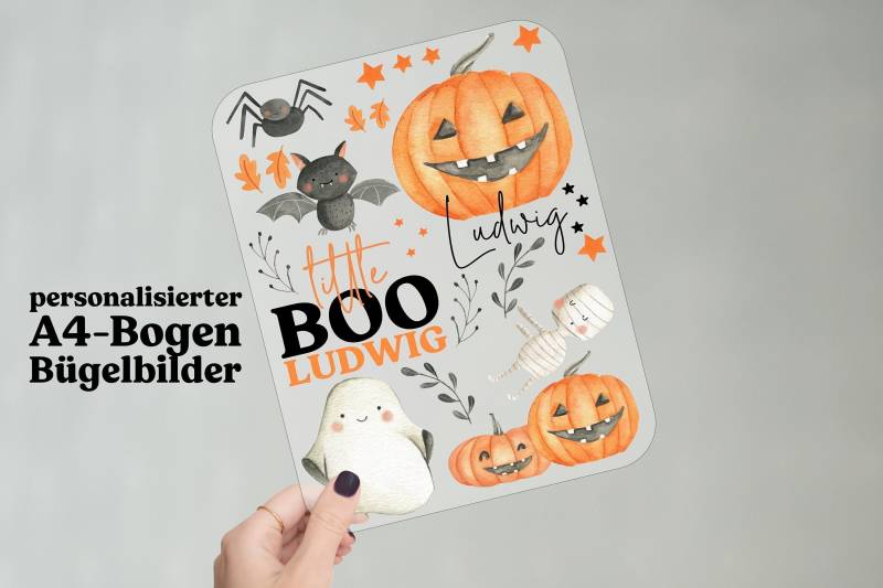Bügelbild | Halloween Personalisiert Bogen A4 Gemischt Bügelbild | Halloween Personalisiert Bogen A4 Gemischt von Anniundava