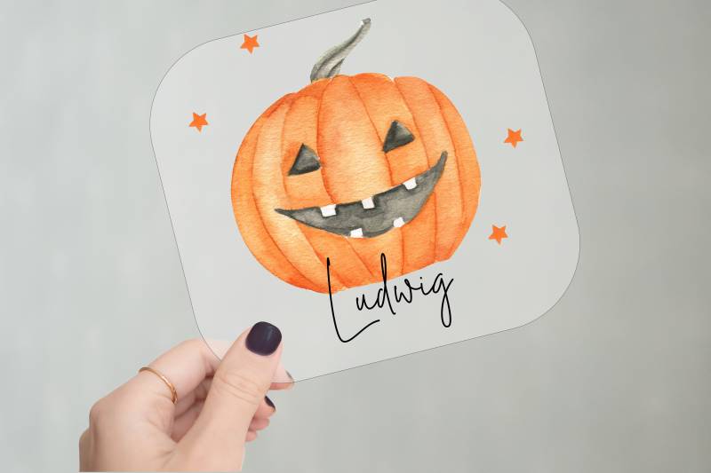 Bügelbild | Halloween Personalisiert Kürbis Bügelbild | Halloween Personalisiert Kürbis von Anniundava