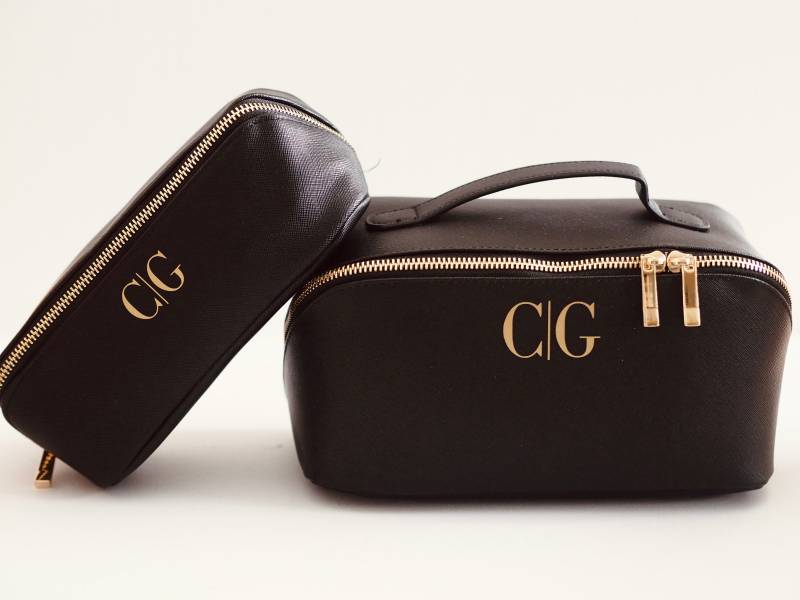 Case | Koffer Kosmetiktasche Initialen Set Kosmetiktaschen Muttertag Geschenk Frauen von Anniundava