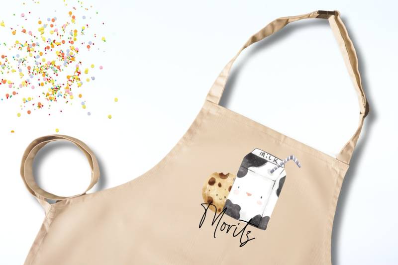 Kinderschürze | Kochschürze Backschürze Für Kinder Schürze Personalisiert 2 Größen Malschürze Cookies & Milk Kinderschürze | Kochschürze Backschürze Für Kinder Schürze Personalisiert 2 Größen Malschürze Cookies & Milk von Anniundava