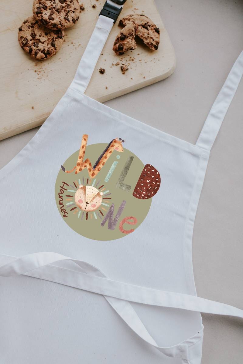 Kinderschürze | Kochschürze Backschürze Für Kinder Schürze Personalisiert 2 Größen Malschürze Wild One Kinderschürze | Kochschürze Backschürze Für Kinder Schürze Personalisiert 2 Größen Malschürze Wild One von Anniundava