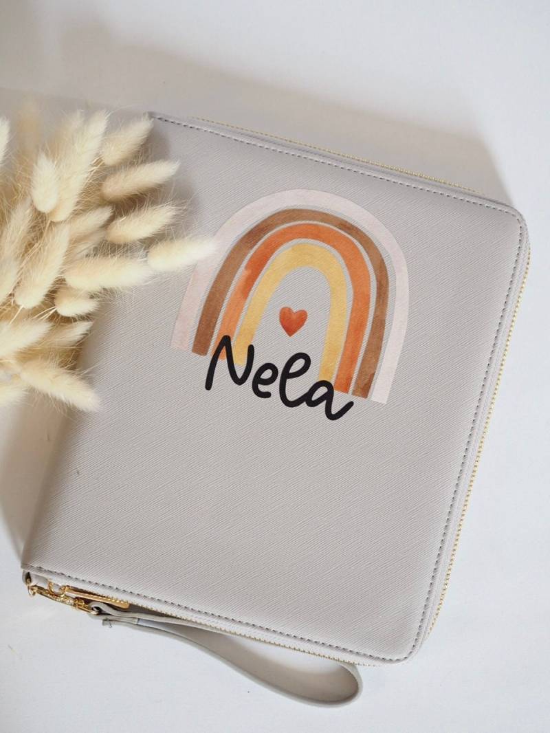U-Hefthülle Organizer | Reiseorganizer Familienorganizer Familie Regenbogen Boho von Anniundava