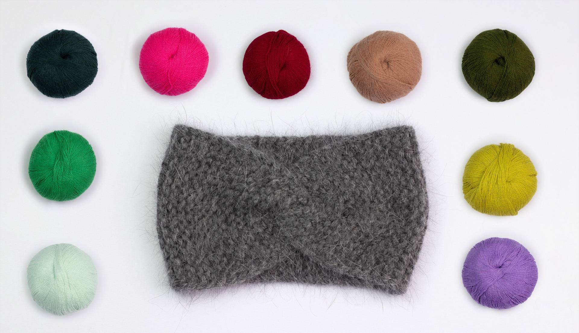 Angora Stirnband, Strick Handgestricktes Ohrenwärmer, Twist Viele Farben von Annknitting4you