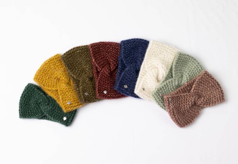 Baby Alpaka Stirnband, Mädchen Strickstirnband, Kinder Stirnband Handgestrickt, Viele Farben von Annknitting4you