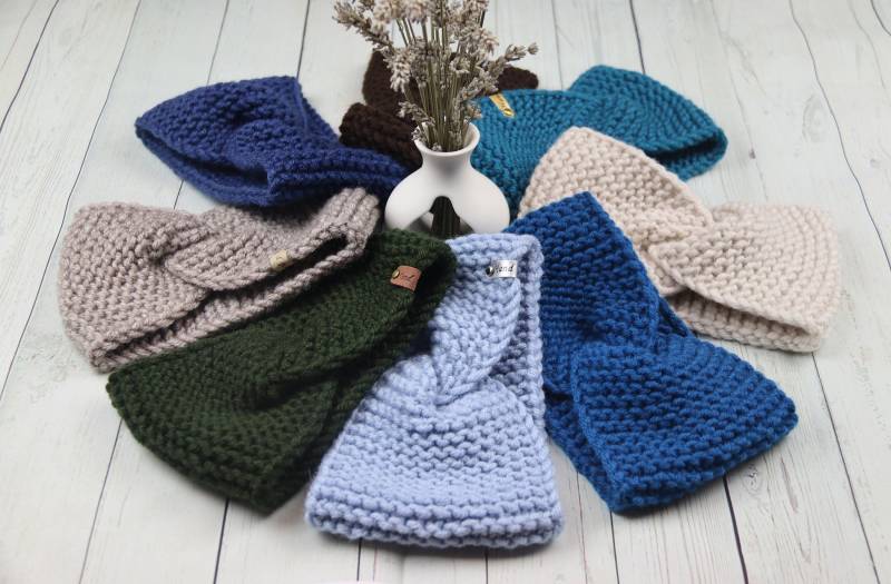 Strick Stirnband, Ohrenwärmer, Twist Stirnband. Noch Mehr Farben von Annknitting4you
