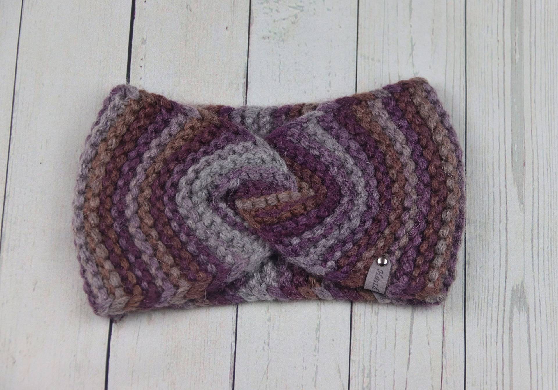 Strick Stirnband Ohrenwärmer Twist Chunky Winterstirnband Merino Wolle von Annknitting4you