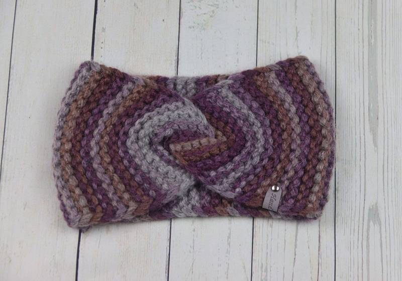 Strick Stirnband Ohrenwärmer Twist Chunky Winterstirnband Merino Wolle von Annknitting4you
