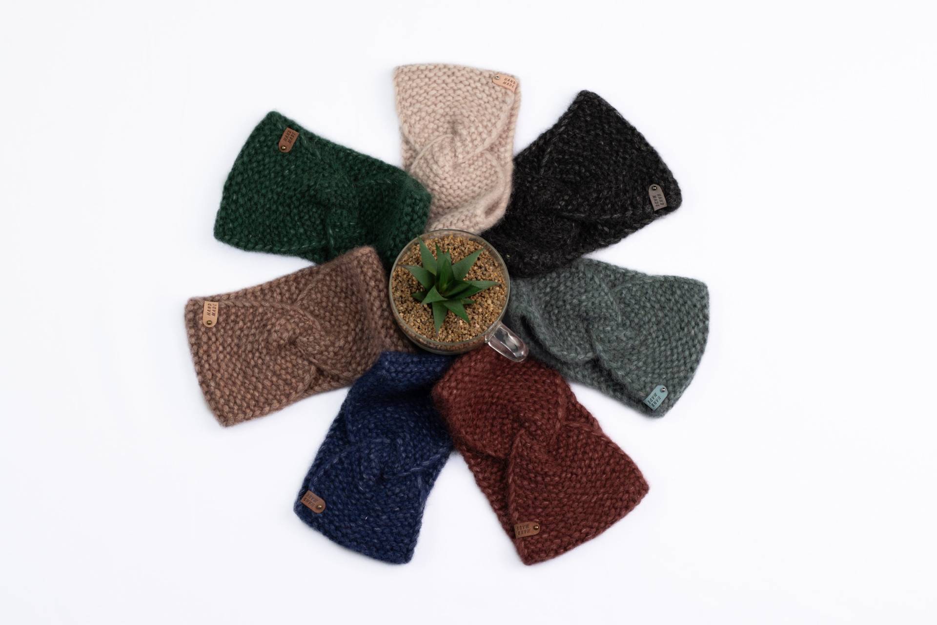 Weiches Stirnband Gestrickt Baby Alpaka Wolle Ohrenwärmer Twist Winterstirnband von Annknitting4you