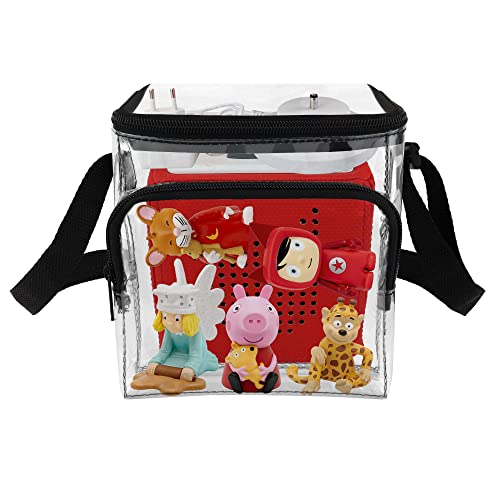 Annmore Tasche für Tonie Hörfiguren und Box, Transporttasche für Toniebox Starterset, Organizer für Tonie Box Zubehör, Durchsichtig von Annmore