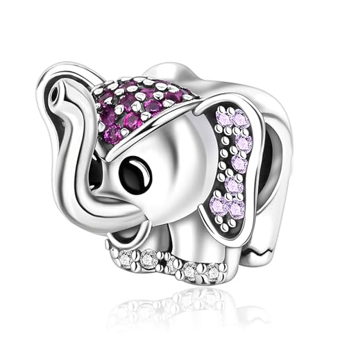 Annmors Elefant Charm-Anhänger S925 Sterling Silber Damen Armbänder Halskette Pendant von Annmors