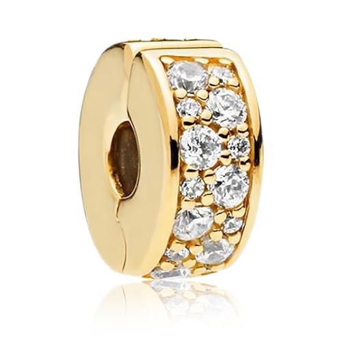 Annmors Klarer Pavé Clip S925 Sterling Silber Damen Armbänder Halskette Pendant von Annmors