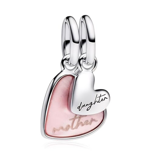 Annmors Mutter Tochter Charm-Anhänger S925 Sterling Silber Damen Armbänder Halskette Pendant von Annmors