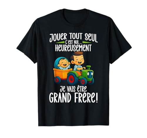 Ankündigung Schwangerschaft Baby älterer Bruder Junge Stolz T-Shirt Ankündigung Schwangerschaft Baby älterer Bruder Junge Stolz T-Shirt von Annonce Grossesse Grand Frère Cadeaux Pour Garçons