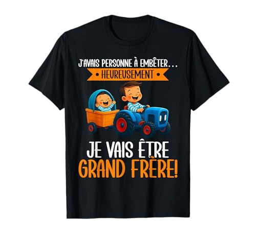 Großer Bruder Kind Jungen Schwangerschaft Ankündigung Baby T-Shirt Großer Bruder Kind Jungen Schwangerschaft Ankündigung Baby T-Shirt von Annonce Grossesse Grand Frère Cadeaux Pour Garçons