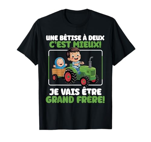 Ich werde Großer Bruder Ankündigung Schwangerschaft Offenbarung Baby T-Shirt von Annonce Grossesse Grand Frère Cadeaux Pour Garçons