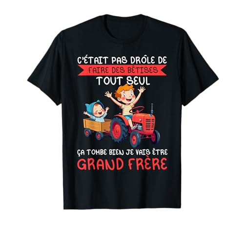 Ich werde großer Bruder Ankündigung Schwangerschaft Baby T-Shirt Ich werde großer Bruder Ankündigung Schwangerschaft Baby T-Shirt von Annonce Grossesse Grand Frère Cadeaux Pour Garçons