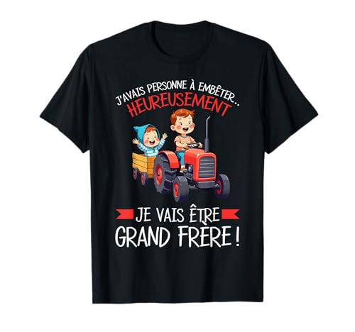 Ich werde großer Bruder Ankündigung Schwangerschaft Baby T-Shirt von Annonce Grossesse Grand Frère Cadeaux Pour Garçons