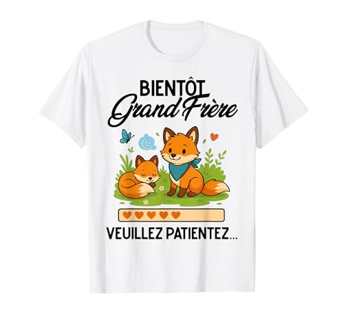 Bald großer Bruder Fuchs - Ankündigung Baby Schwangerschaft T-Shirt von Annonces Bébé & Famille Kawaii