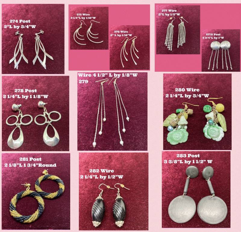 Vintage Ohrringe 80Er Und 90Er Jahre Stil Pierced Clip Ons 274 - 283 von AnnsUnlimitedAcces