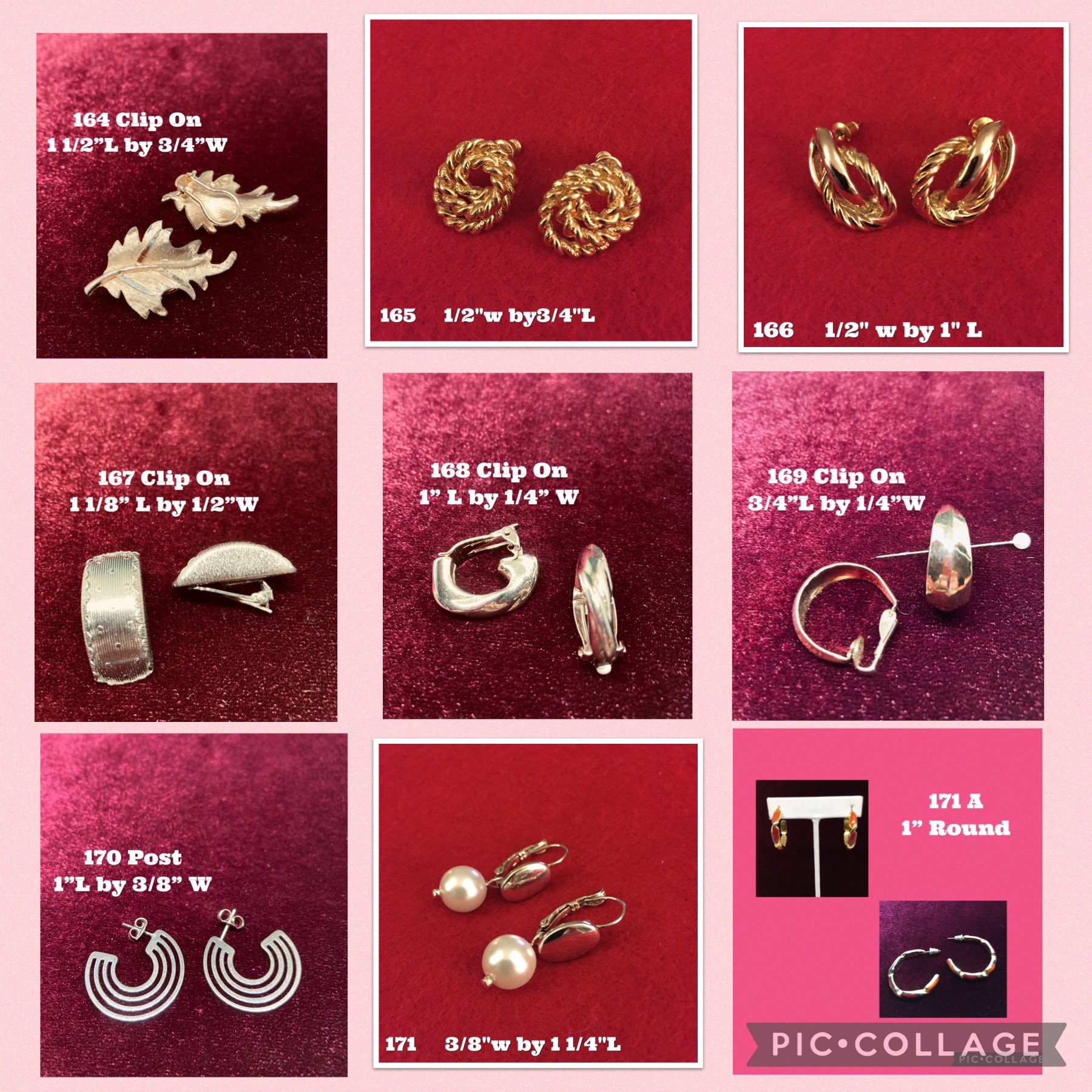 Vintage Ohrringe 80Er Und 90Er Jahre Style Pierced & Clip On Es Item # 164 -171A Vintage Ohrringe 80Er Und 90Er Jahre Style Pierced & Clip On Es Item # 164 -171A von AnnsUnlimitedAcces
