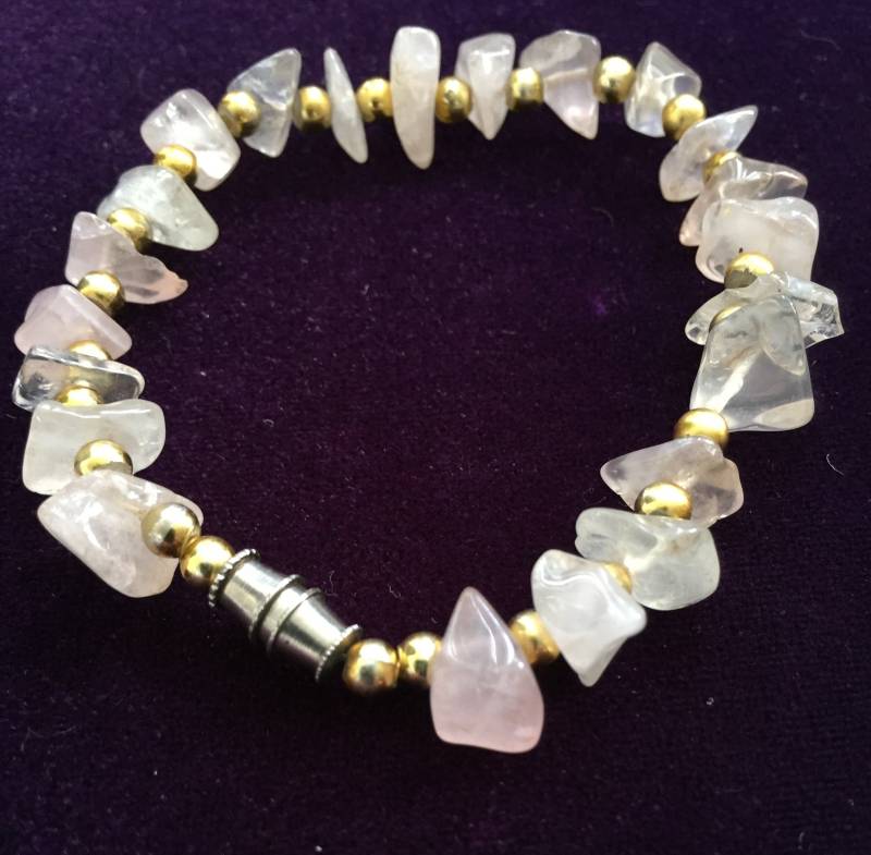 Vintage Rosa Amethyst Armband, Perlen Retro-Mode Gold Armband #675 Vintage Rosa Amethyst Armband, Perlen Retro-Mode Gold Armband #675 von AnnsUnlimitedAcces