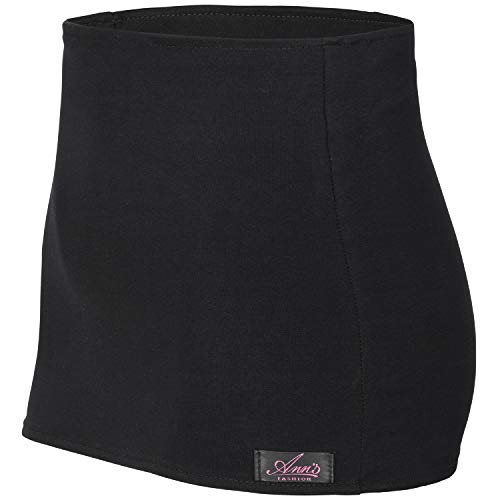 Annsfashion Nierenwärmer Bauchband Nierenschutz Jersey Band Rückenwärmer für Schwangerschaft Shirtverlängerung in 3 Größen (Schwarz, L/XL) von Annsfashion